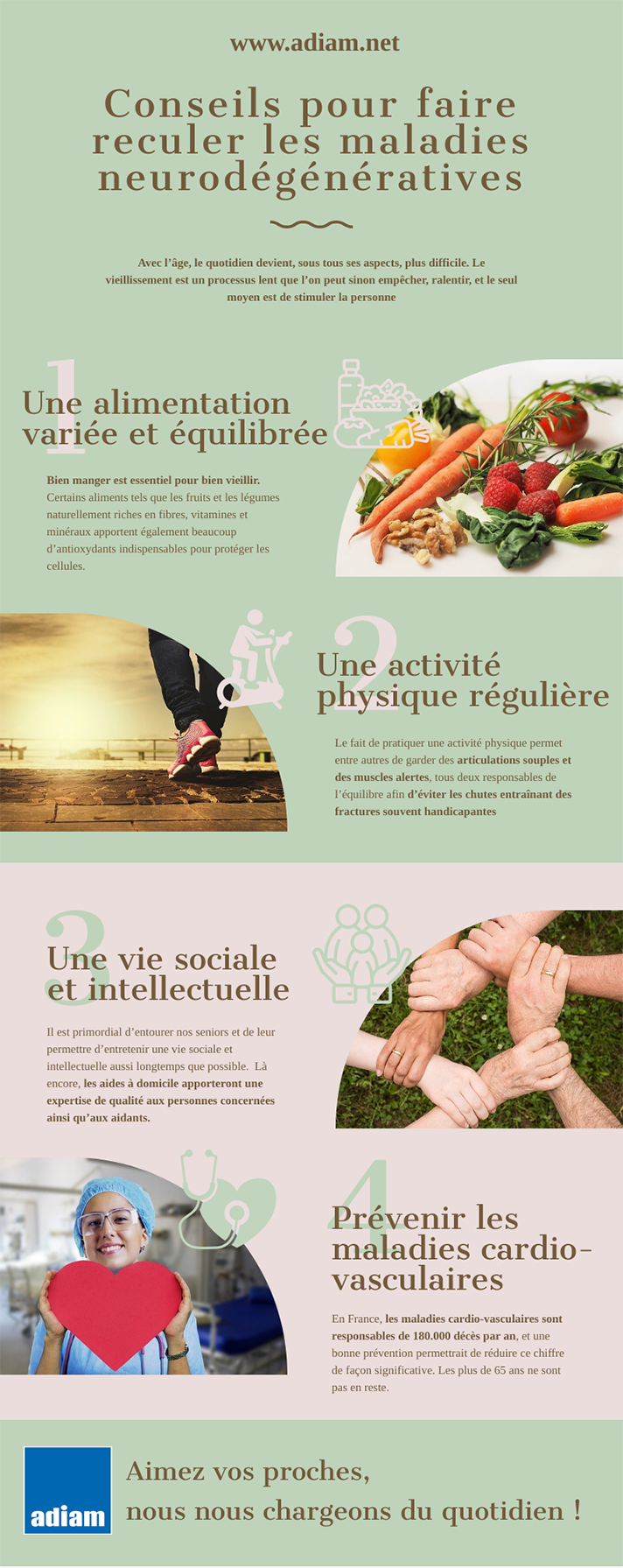 infographie maladie dégénérative senior