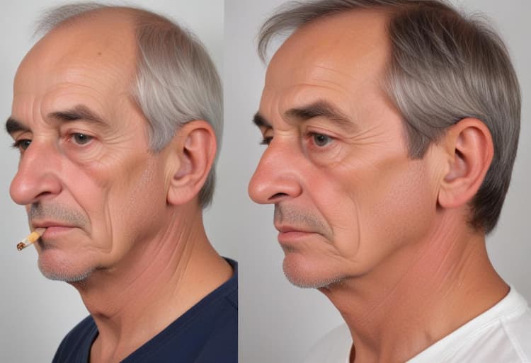 photo visage homme avant apres tabac
