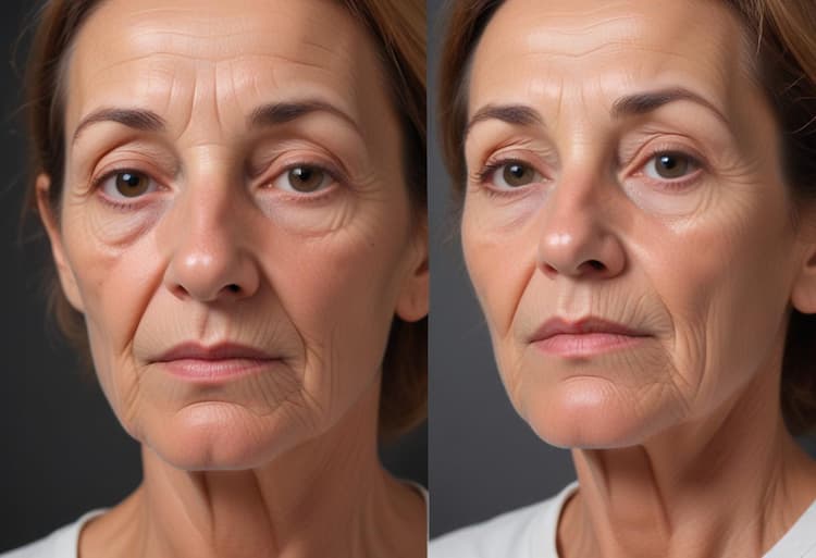 visage femme avant apres tabac